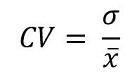 Formule du coefficient de variation